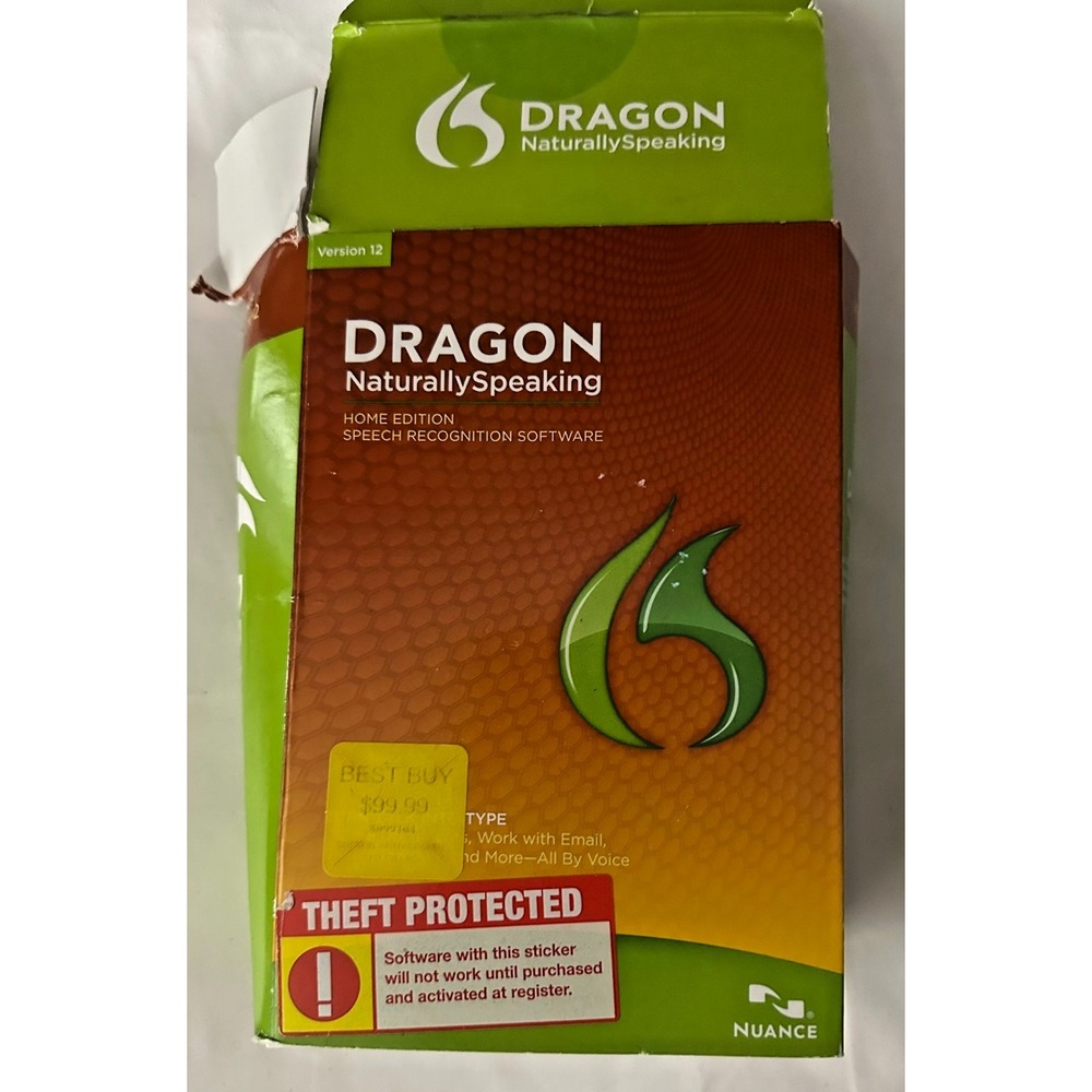 Dragon Naturally Speaking Home Edition Version 12